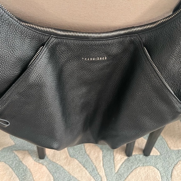 TRANSIENCE Black Pebble Leather Hammock Bag - Picture 12 of 15